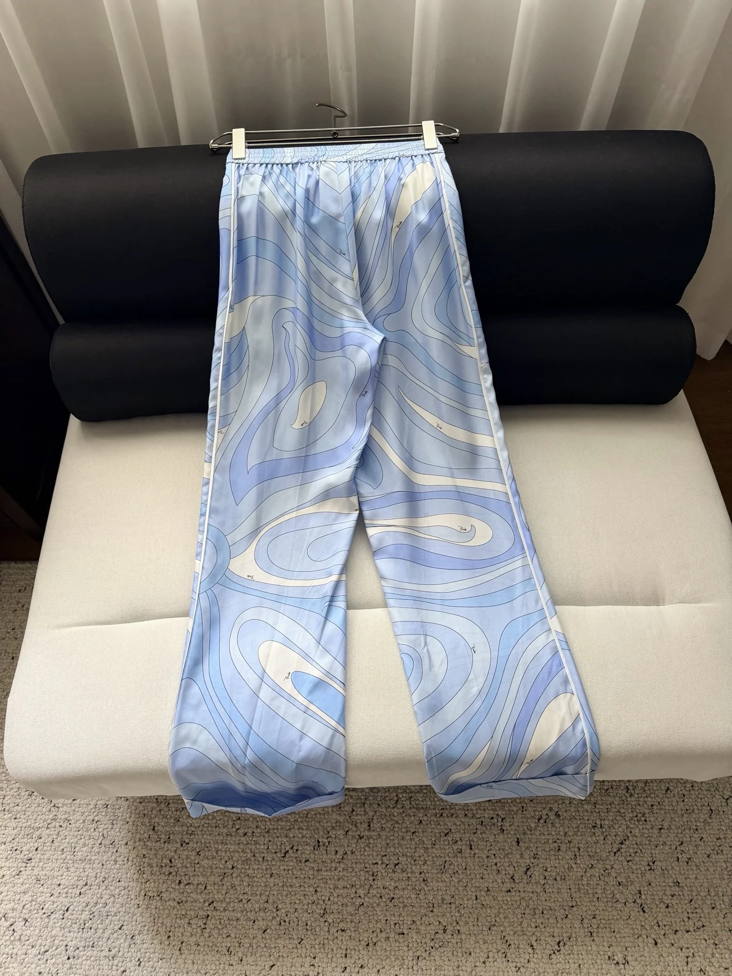 PUCCI Trousers Blue-White S-L E15202609063504 - Image 9