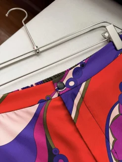 Alternative view of PUCCI Trousers Red-Purple-Green S-L E15202609063534