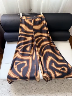 PUCCI Trousers Silk Twill Brown-Black 36-42 E15202609060947