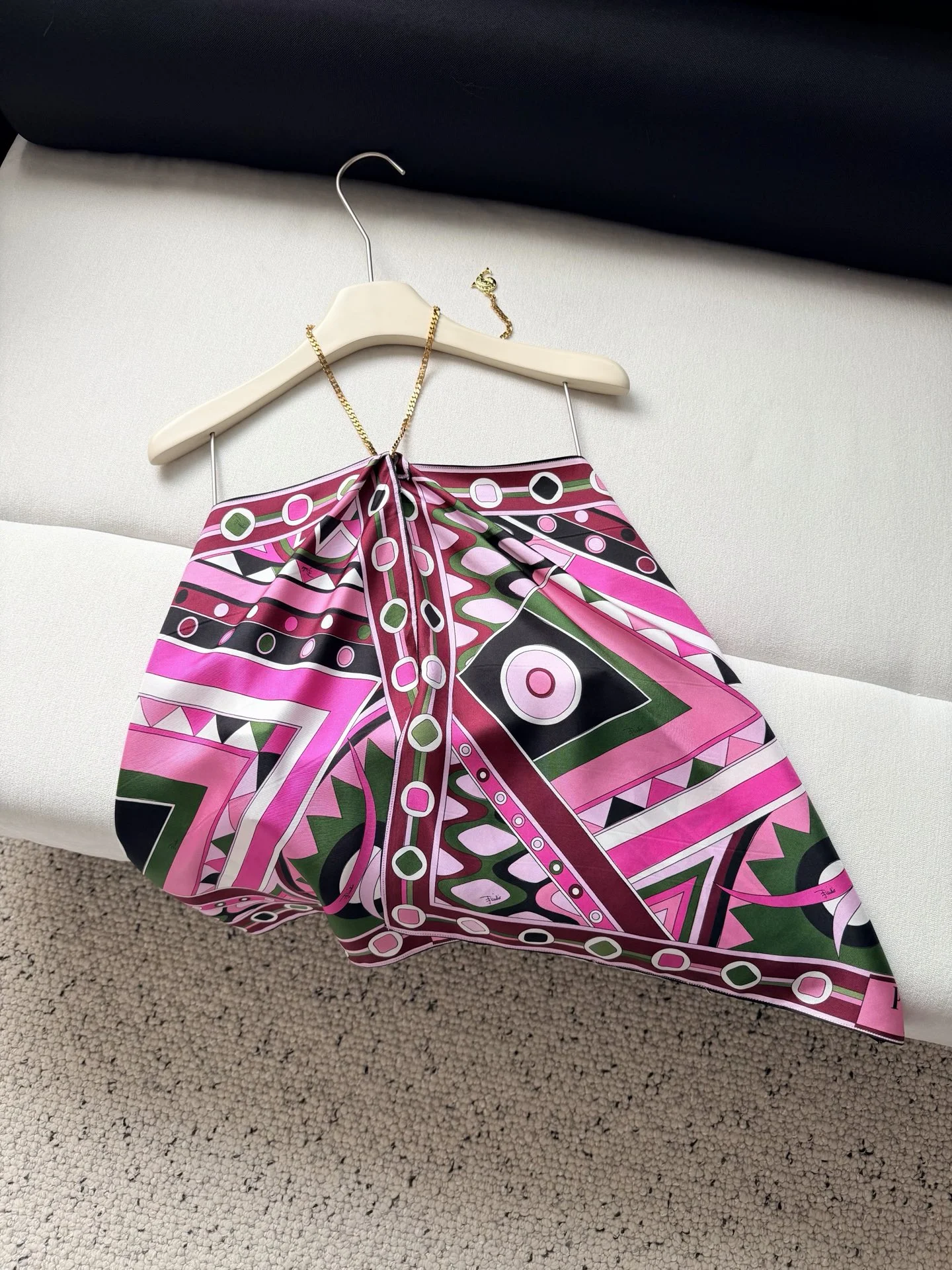 PUCCI Vests Silk Pink-Green-Black-White One Size C25202609062421
