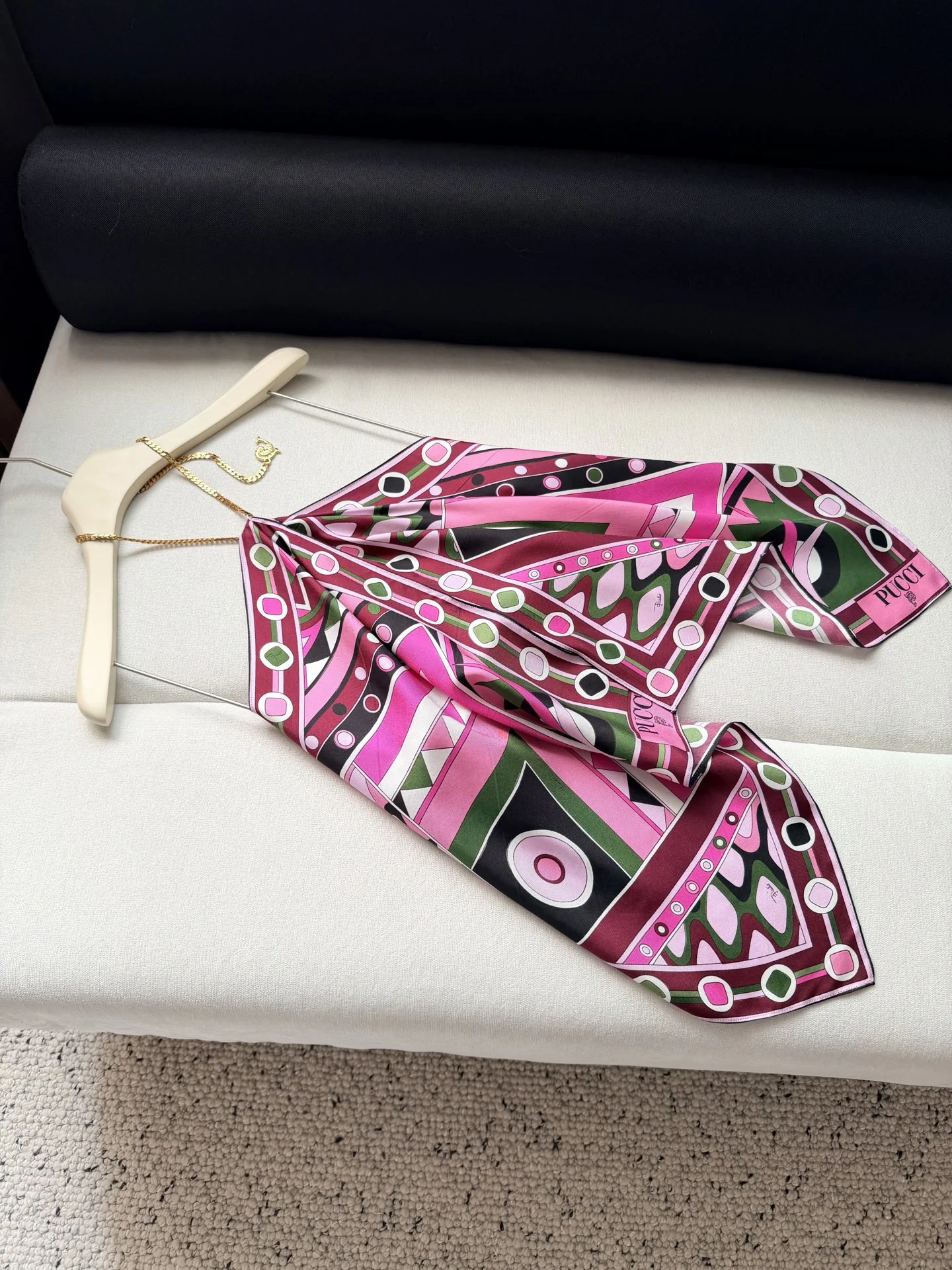 PUCCI Vests Silk Pink-Green-Black-White One Size C25202609062421 - Image 6