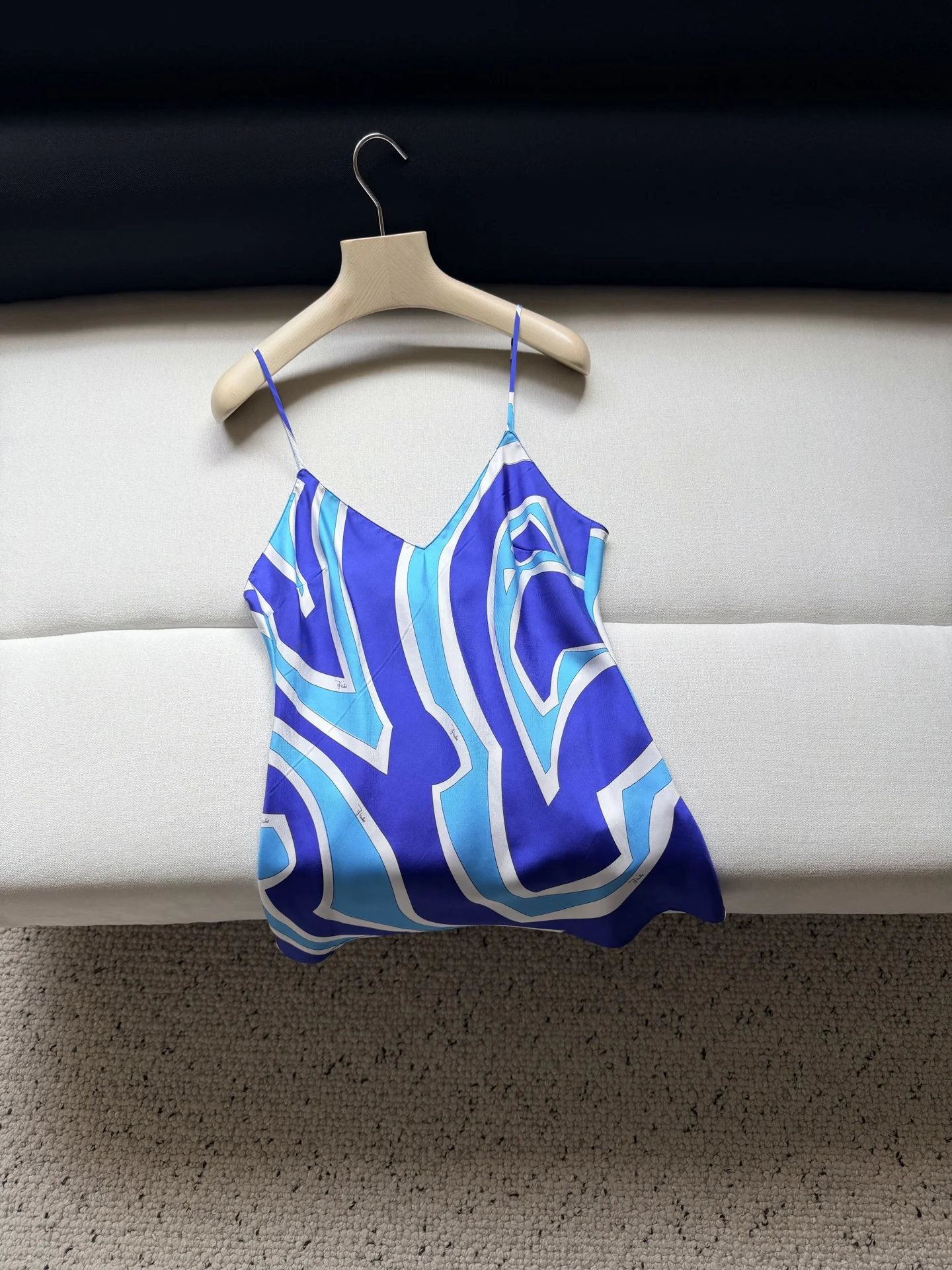 PUCCI Vests Silk Twill Blue-White 36-42 C25202609062416