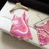 PUCCI Vests Silk Twill Pink-Orange 36-42 C25202609062414