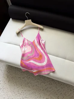 Alternative view of PUCCI Vests Silk Twill Pink-Orange 36-42 C25202609062414