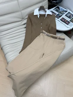 Alternative view of RALPH LAUREN Polos Cream-Brown S-L B70202609063146