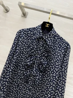 Alternative view of RALPH LAUREN Shirts Silk Navy-White S_M_L D00202609062627