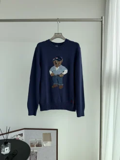 Alternative view of RALPH LAUREN Sweaters Navy Blue-Brown S-L B80202609063559