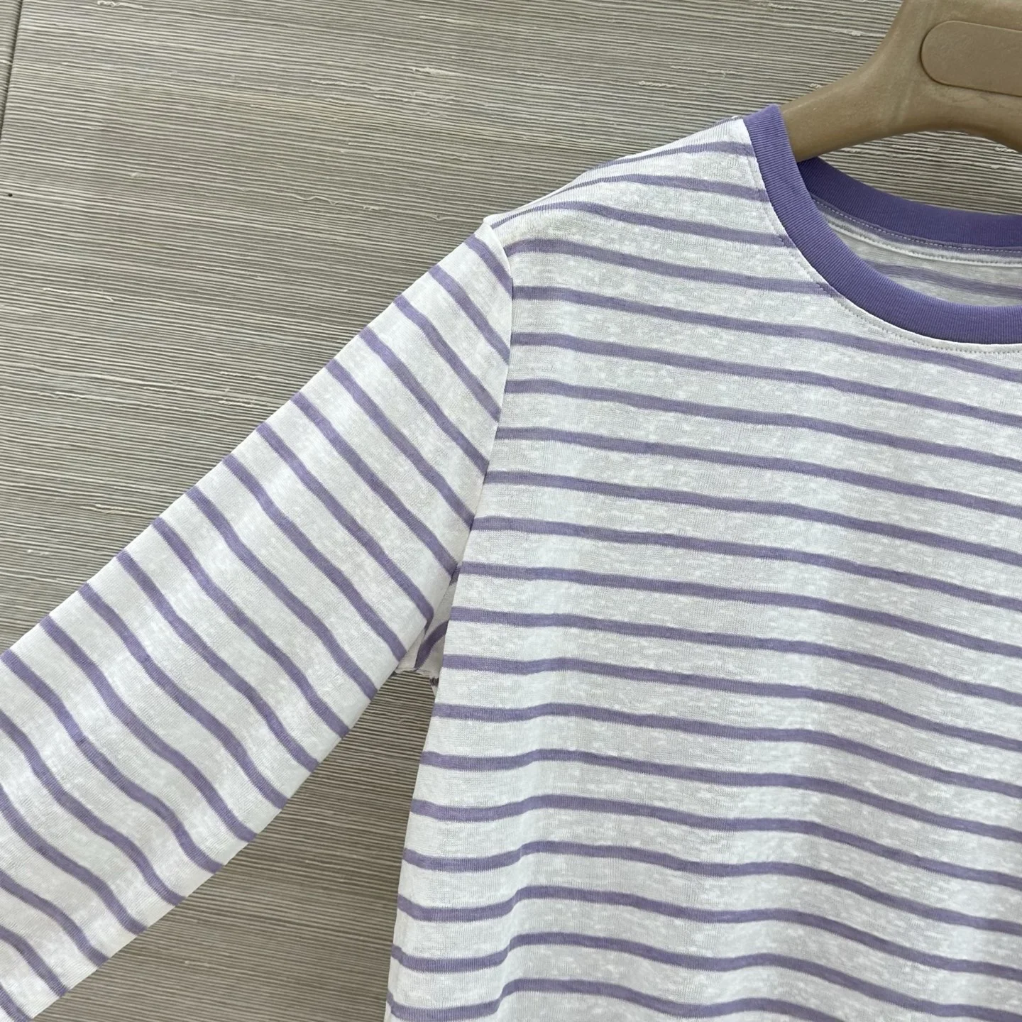 RALPH LAUREN T-shirts Linen Cotton White-Purple S-L A65202609062062 - Image 3