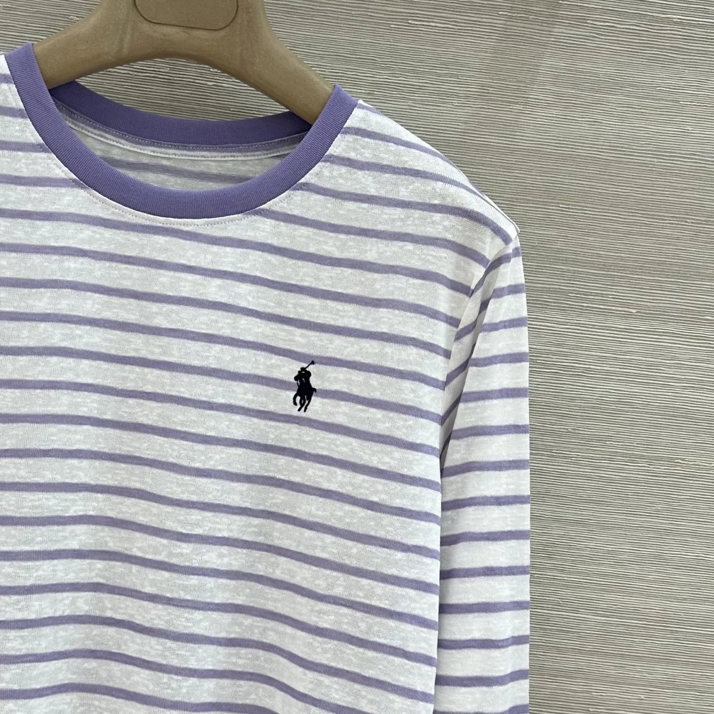 RALPH LAUREN T-shirts Linen Cotton White-Purple S-L A65202609062062 - Image 4