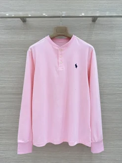 RALPH LAUREN T-shirts Pure Cotton Pink-Navy S-L A70202609062080