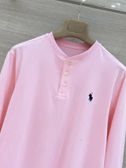 Alternative view of RALPH LAUREN T-shirts Pure Cotton Pink-Navy S-L A70202609062080