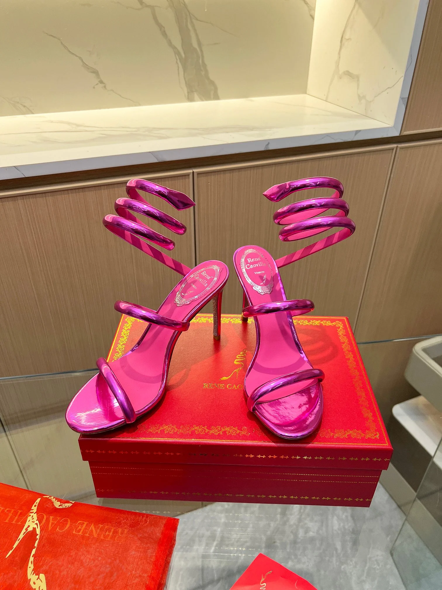 ROGER VIVIER Sandals Velvet Pink-Silver EU35-39 B70202609110401 - Image 10
