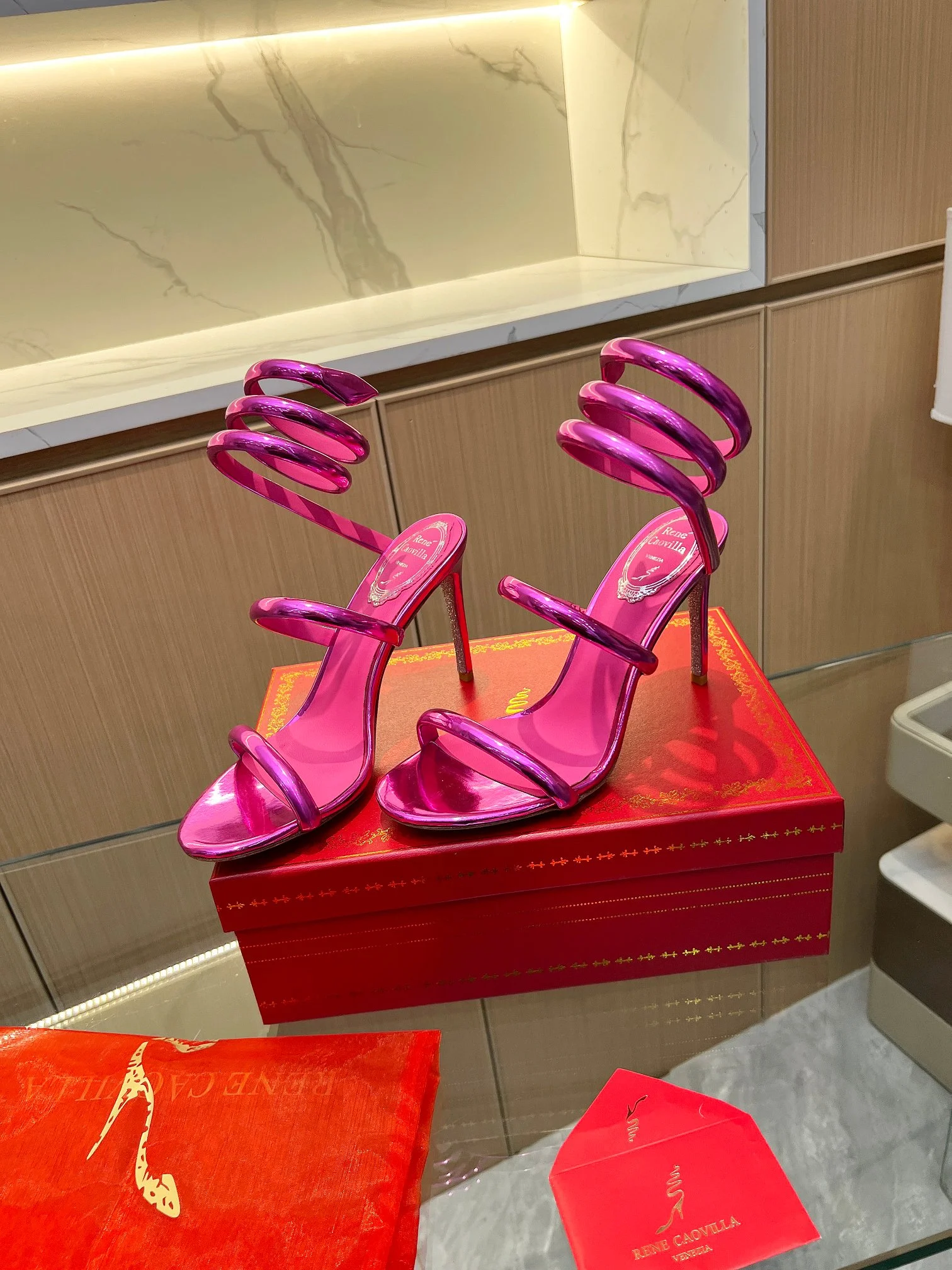 ROGER VIVIER Sandals Velvet Pink-Silver EU35-39 B70202609110401 - Image 11