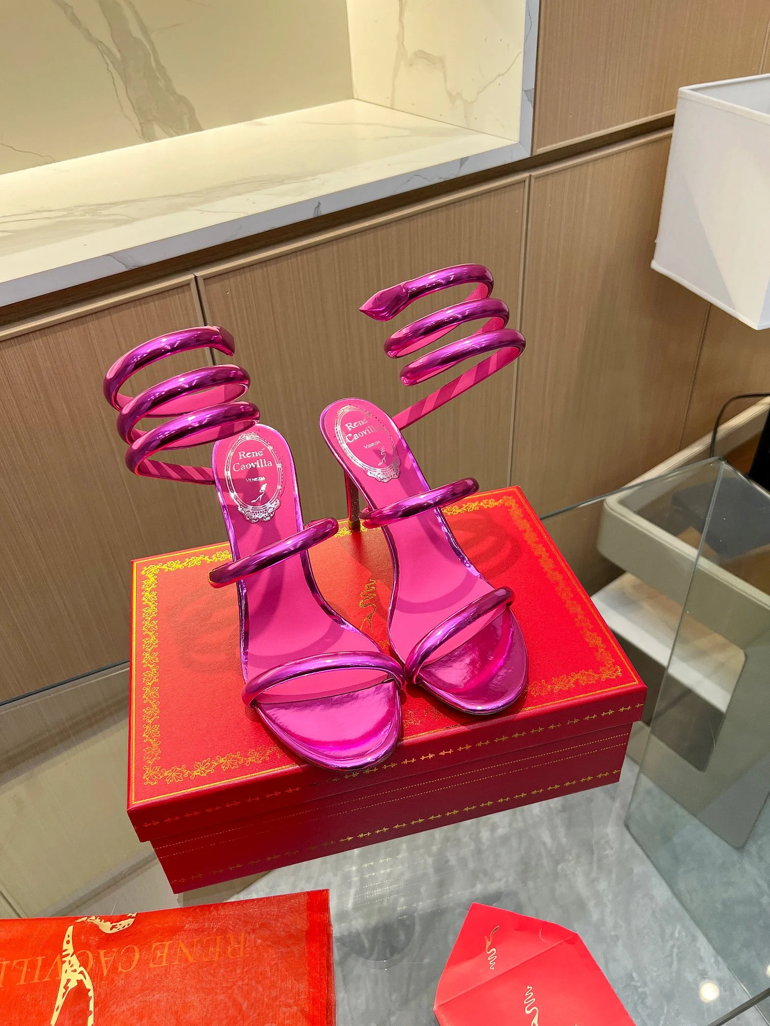 ROGER VIVIER Sandals Velvet Pink-Silver EU35-39 B70202609110401 - Image 2