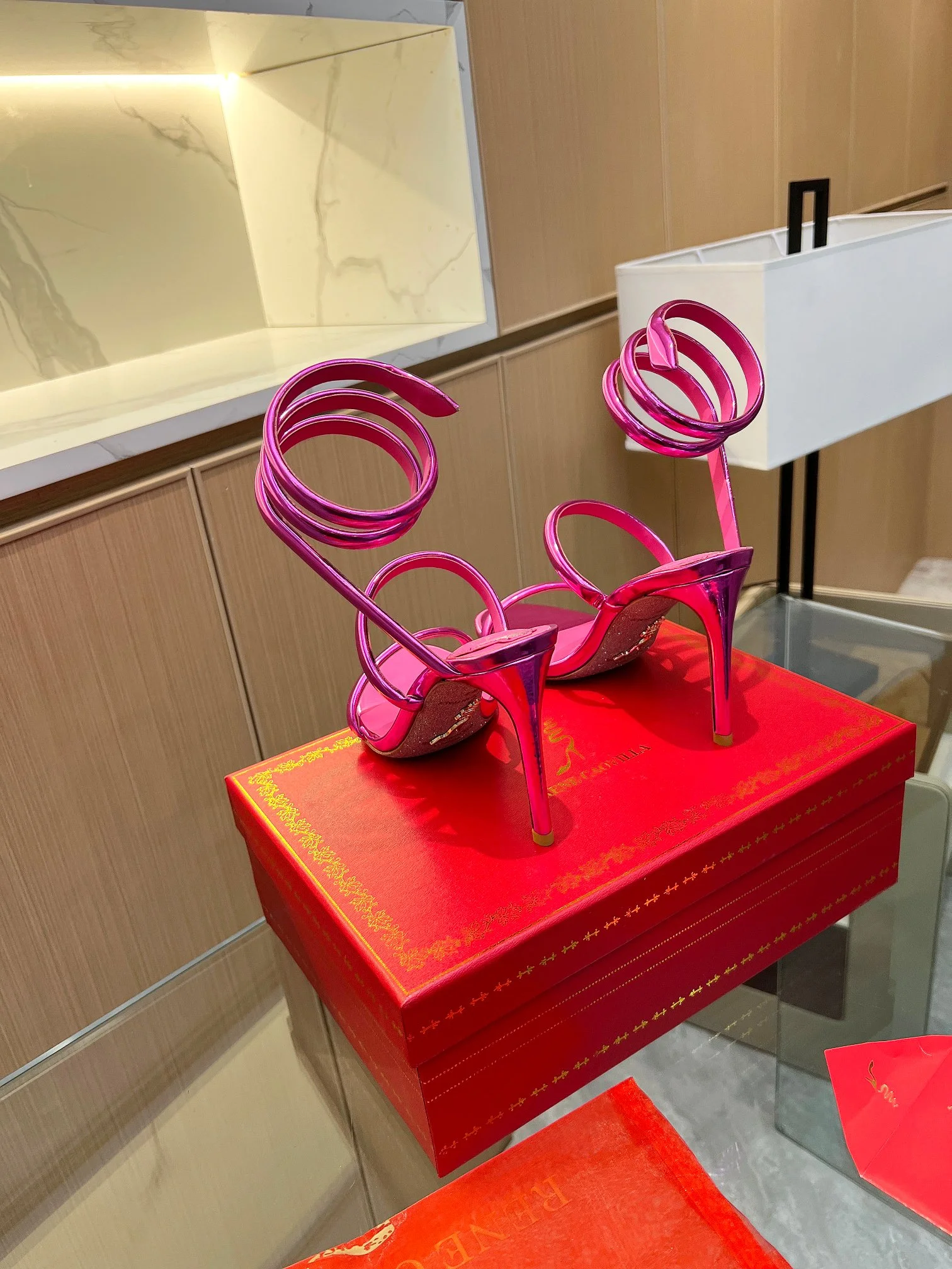 ROGER VIVIER Sandals Velvet Pink-Silver EU35-39 B70202609110401 - Image 3