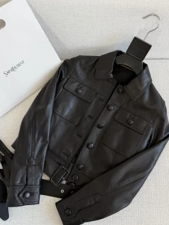 SAINT LAURENT Jackets Black S-L A040202609062004