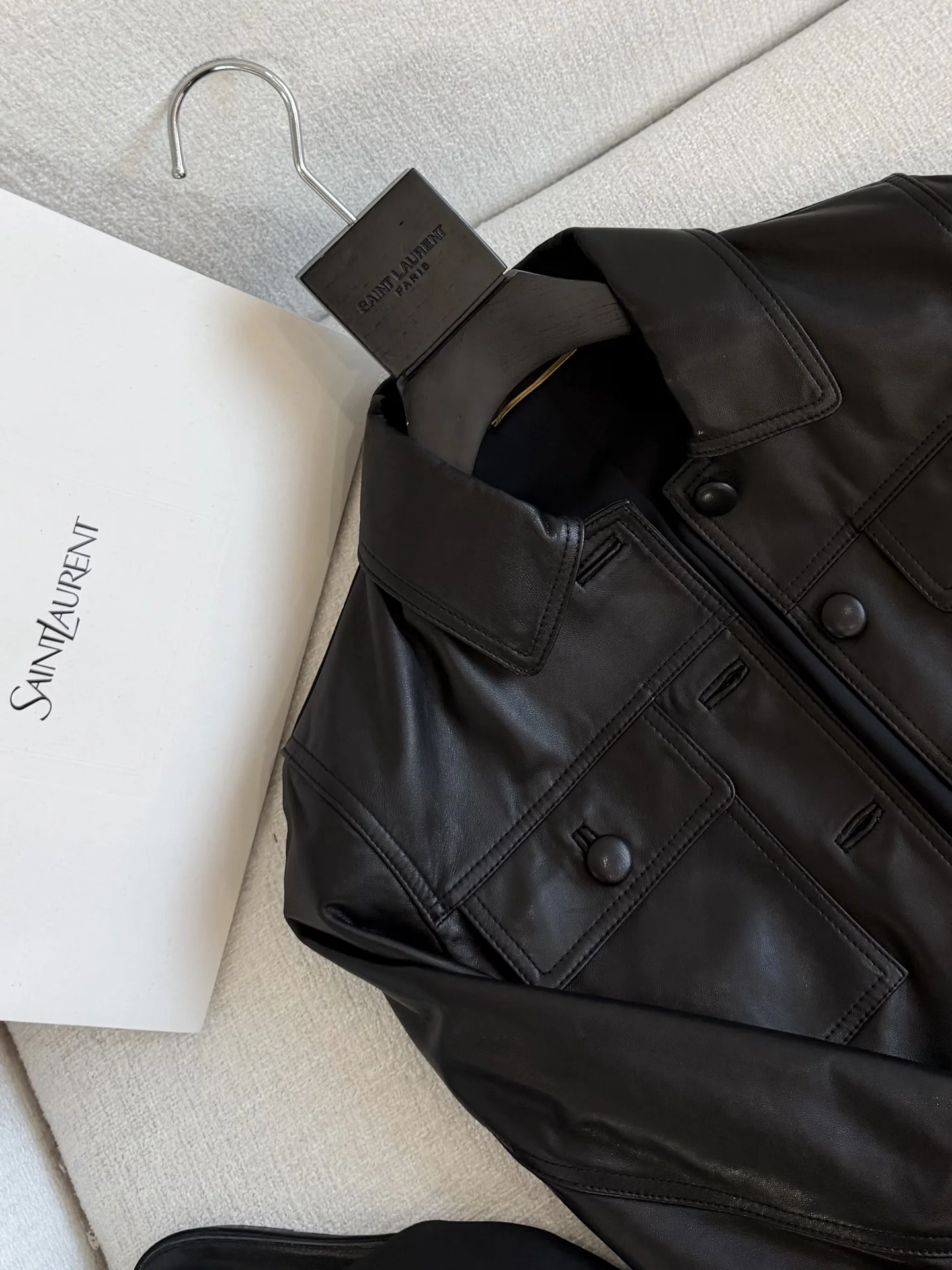 SAINT LAURENT Jackets Black S-L A040202609062004 - Image 2