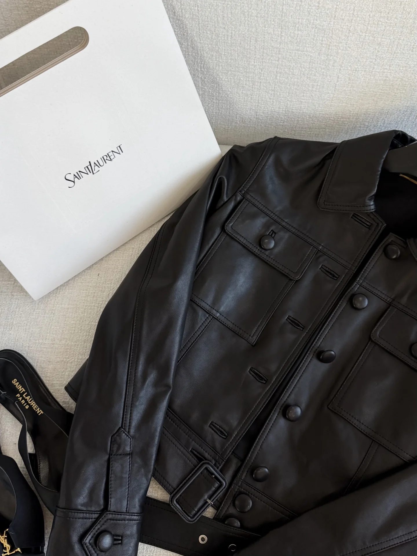 SAINT LAURENT Jackets Black S-L A040202609062004 - Image 3