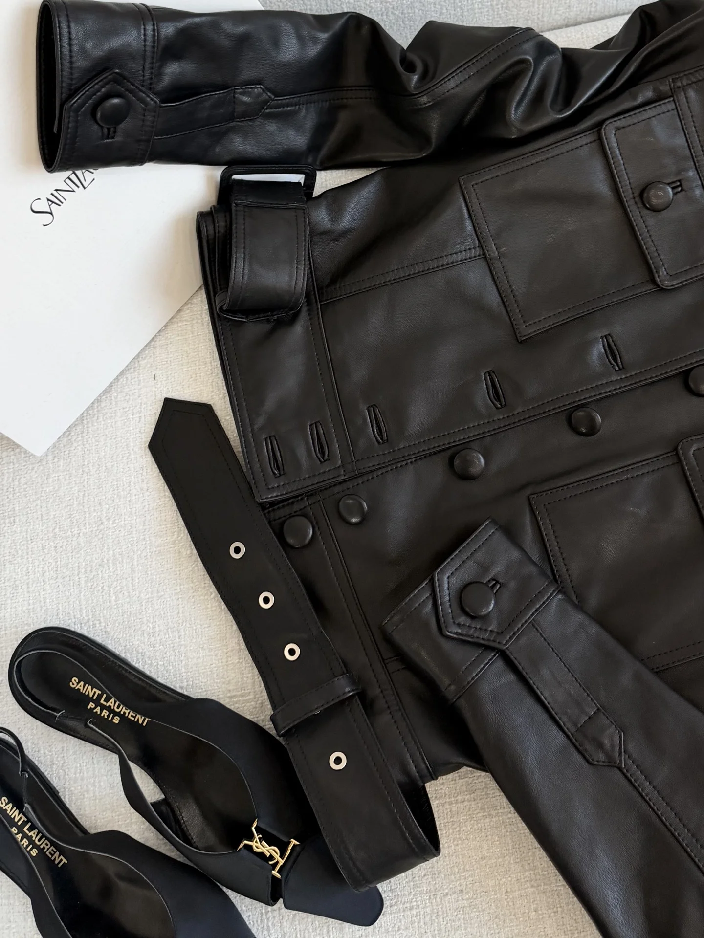SAINT LAURENT Jackets Black S-L A040202609062004 - Image 6