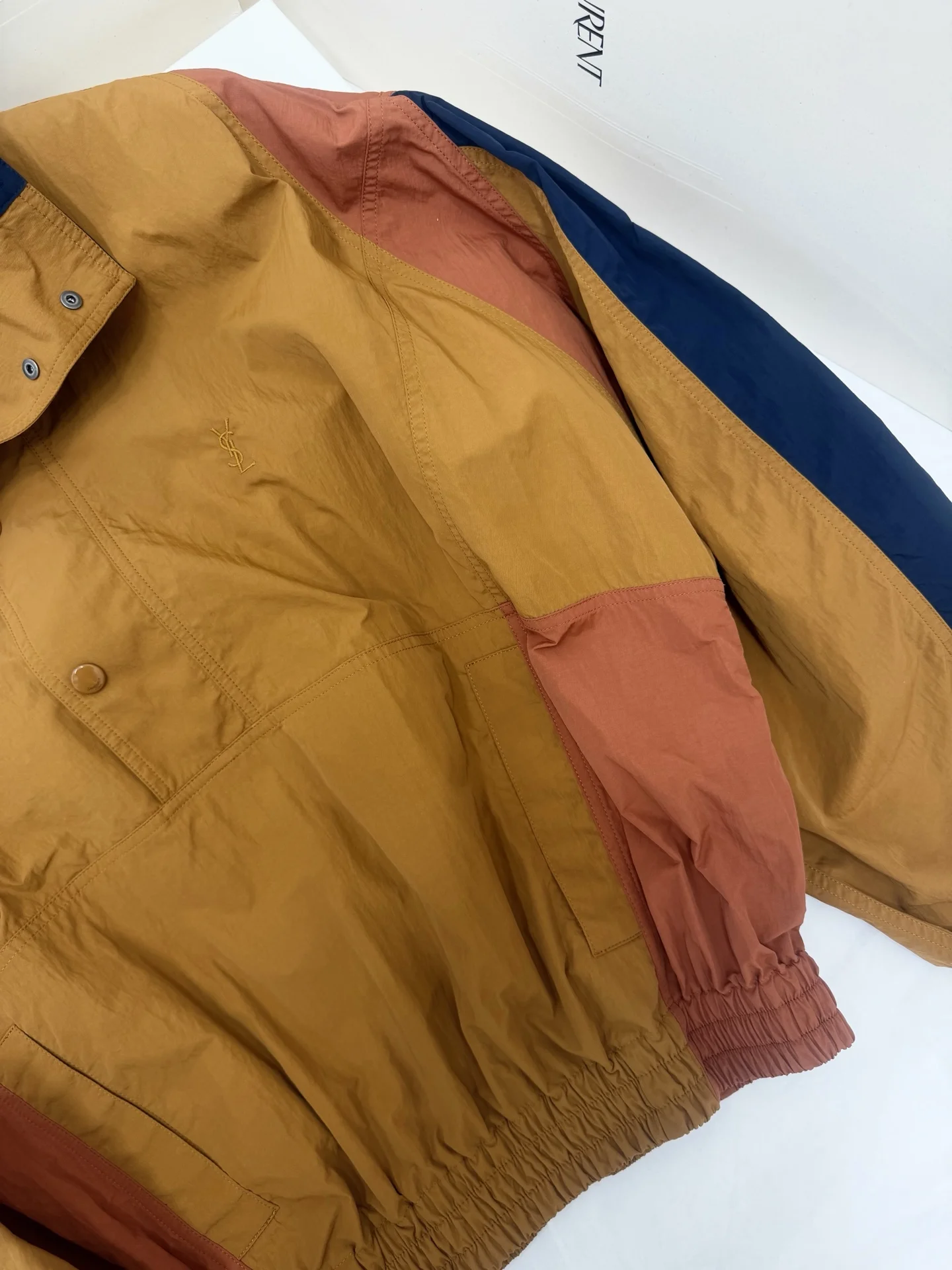 SAINT LAURENT Jackets Brown-Navy S-L E15202609060998 - Image 3