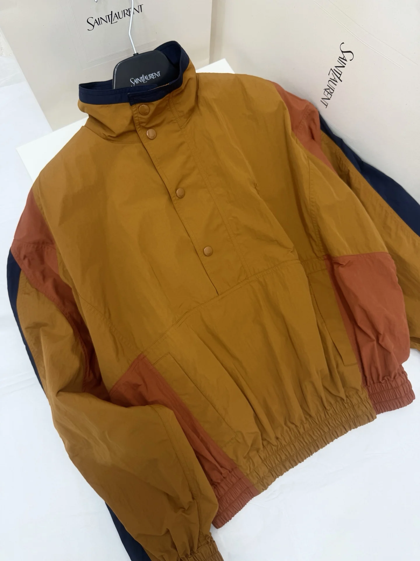 SAINT LAURENT Jackets Brown-Navy S-L E15202609060998 - Image 8