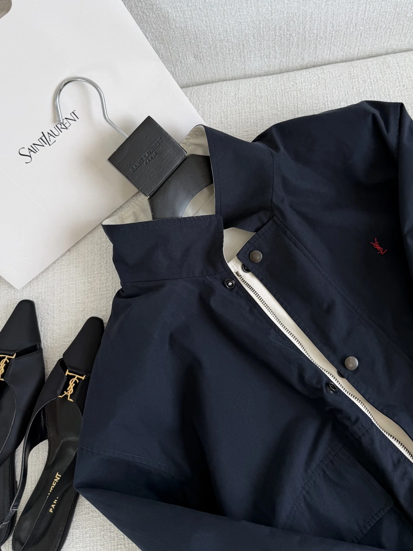 SAINT LAURENT Jackets Navy-Red S-L D95202609062002 - Image 3