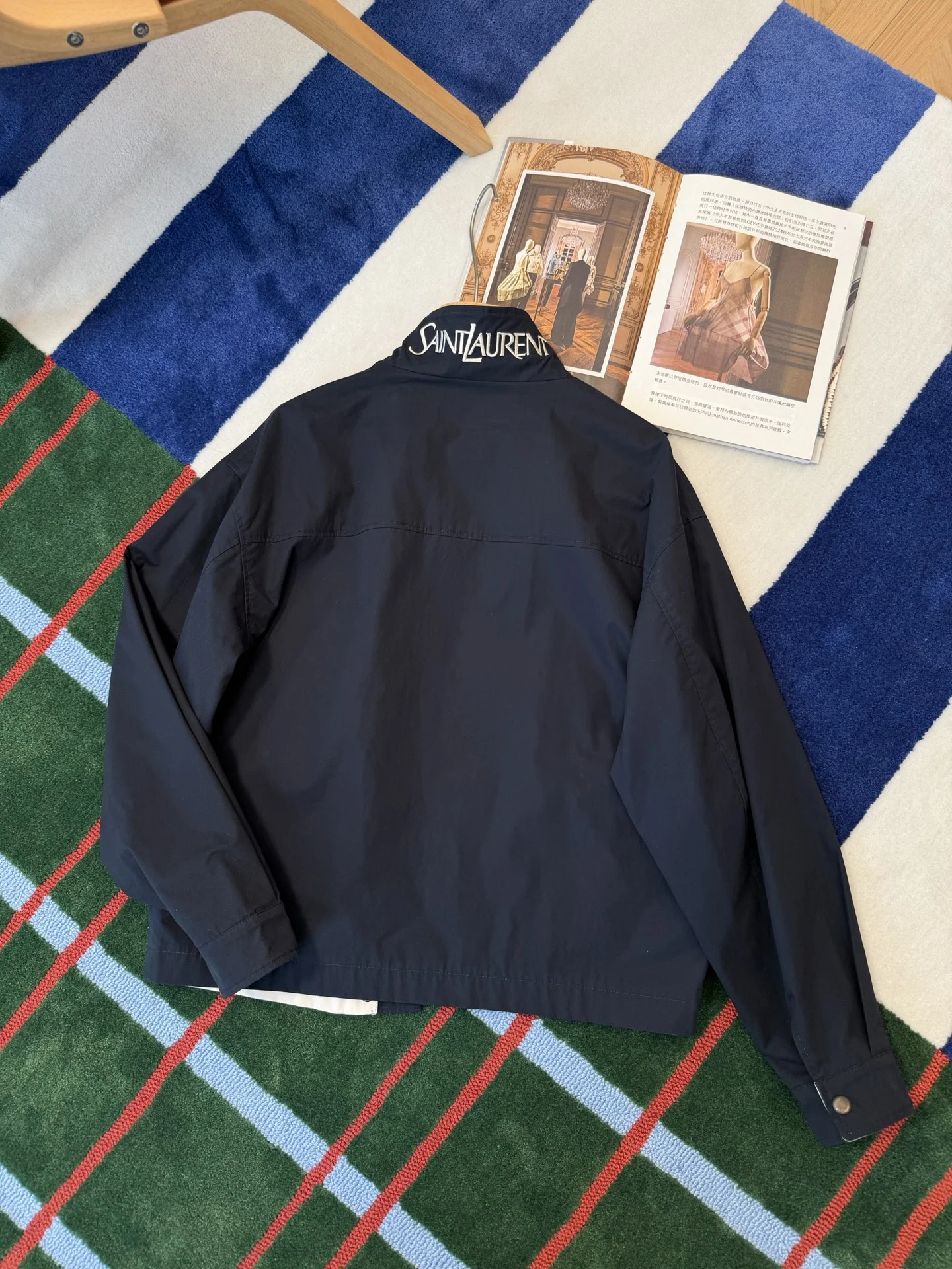 SAINT LAURENT Jackets Navy-Red S-L E85202609063263 - Image 6