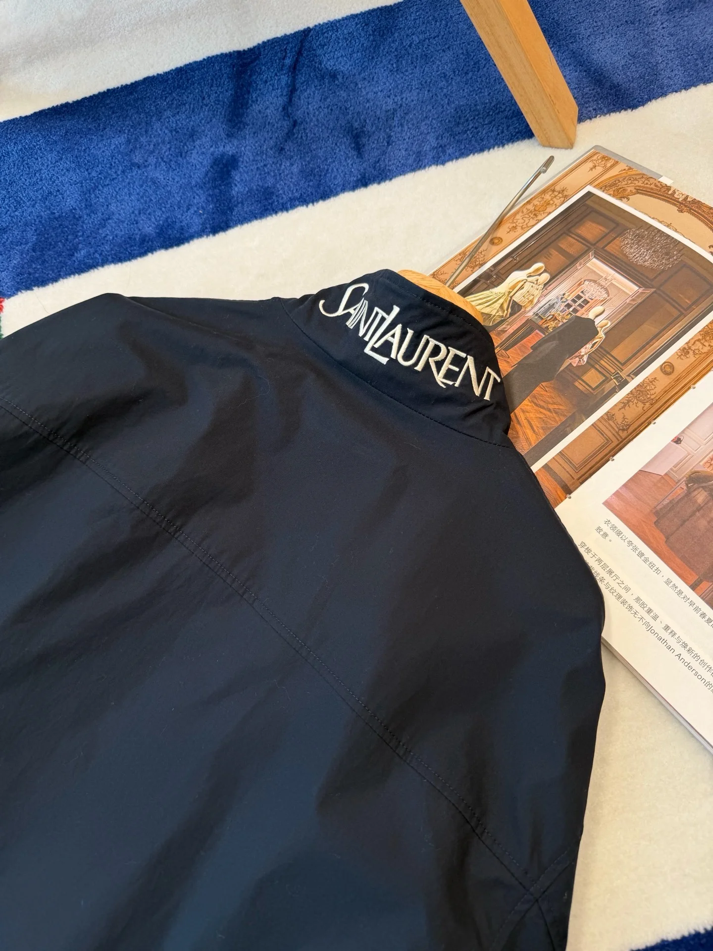 SAINT LAURENT Jackets Navy-Red S-L E85202609063263 - Image 9