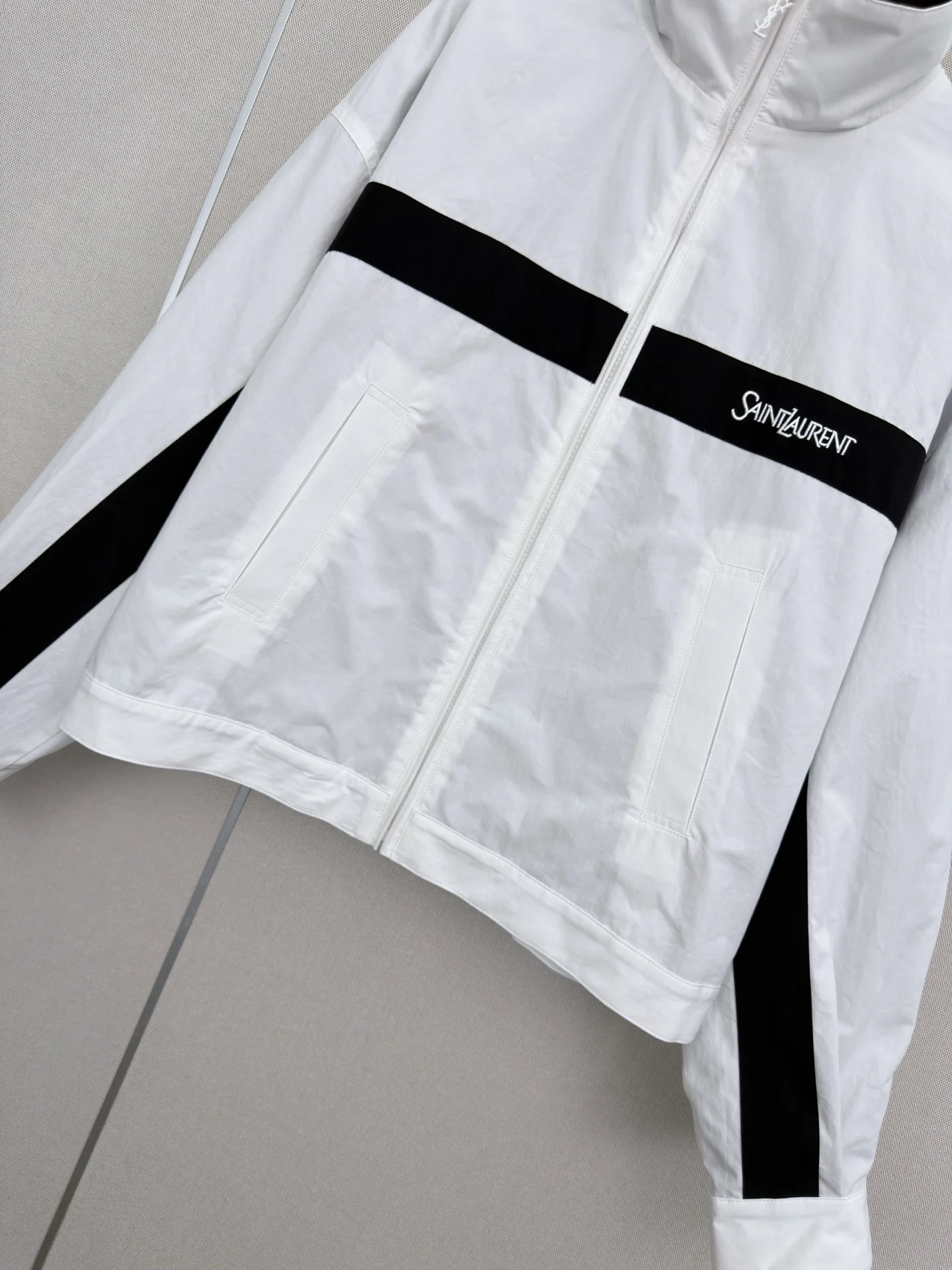 SAINT LAURENT Jackets White-Black S-L C20202609061959 - Image 2