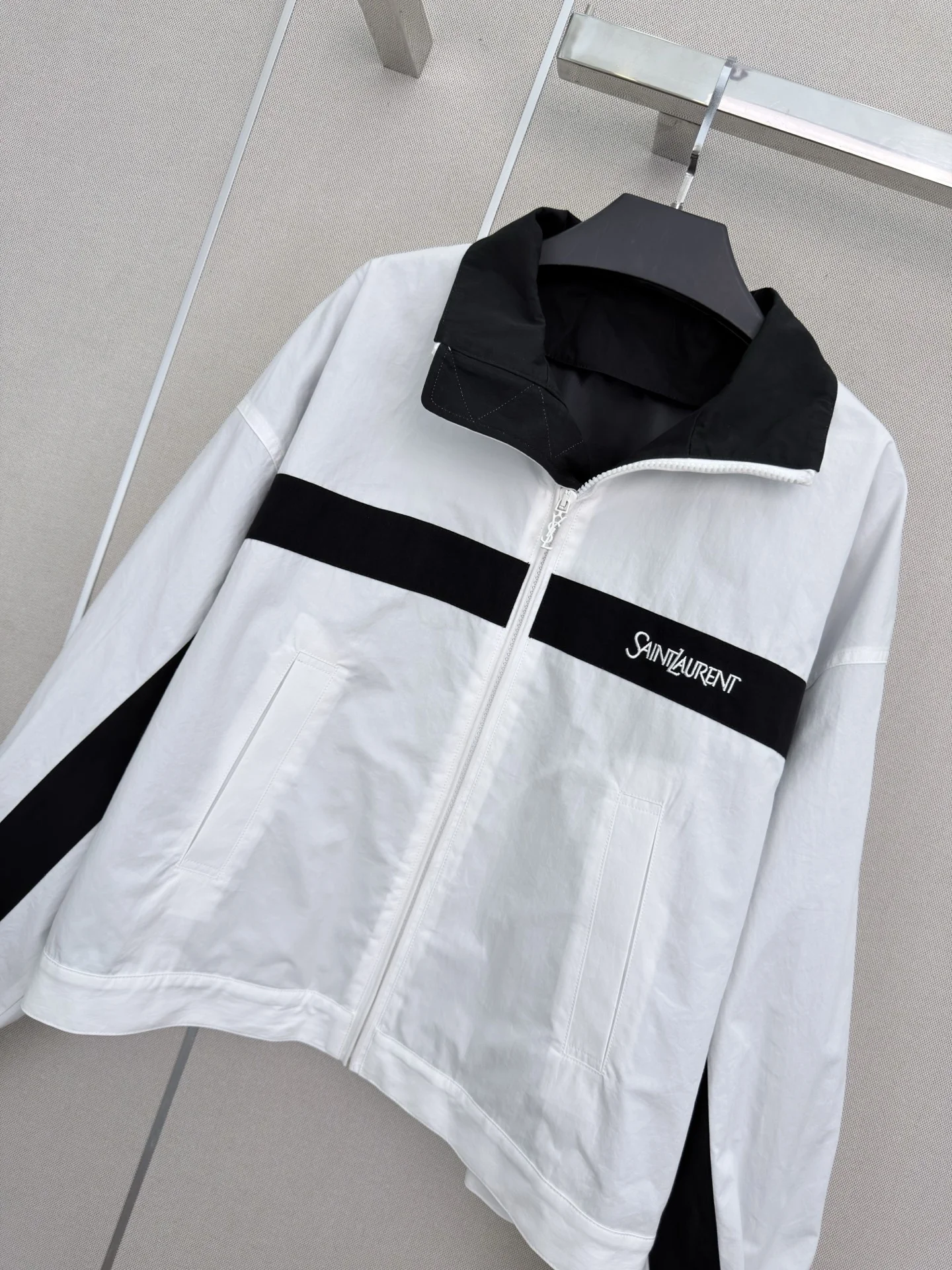 SAINT LAURENT Jackets White-Black S-L C20202609061959 - Image 4