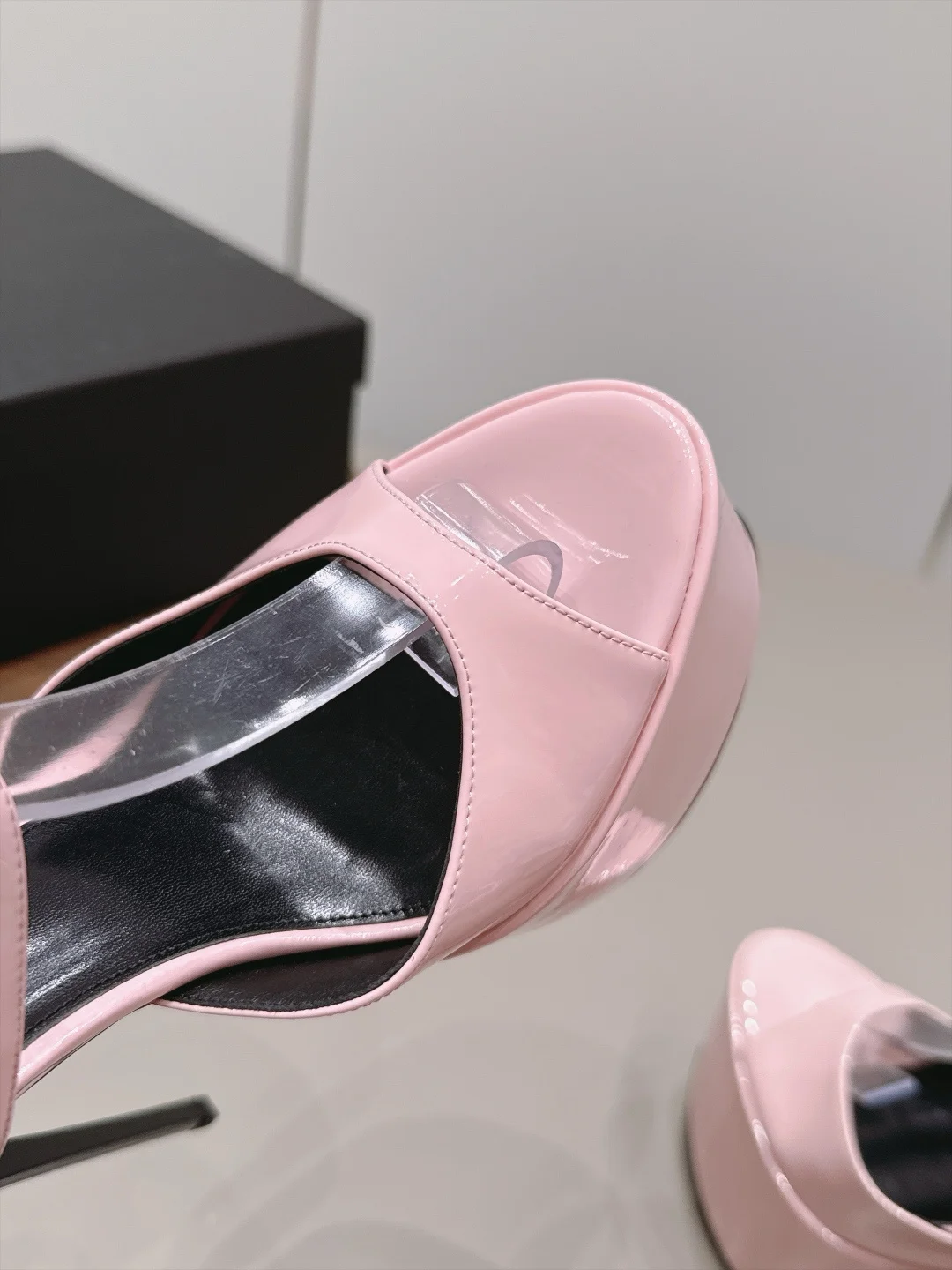SAINT LAURENT Sandals Pink-Black C20202609111551 - Image 6