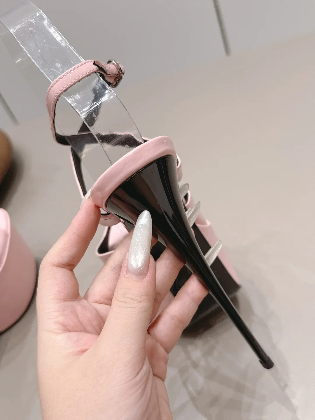 SAINT LAURENT Sandals Pink-Black C20202609111551 - Image 7