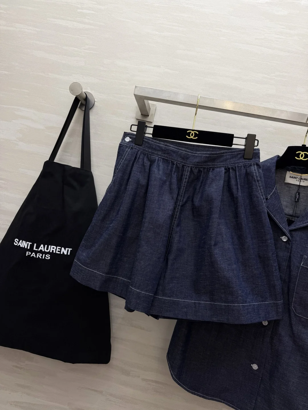SAINT LAURENT Shirts Blue S-L B20202609062604 - Image 9