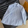 SAINT LAURENT Shirts Blue-White S-L B95202609063055
