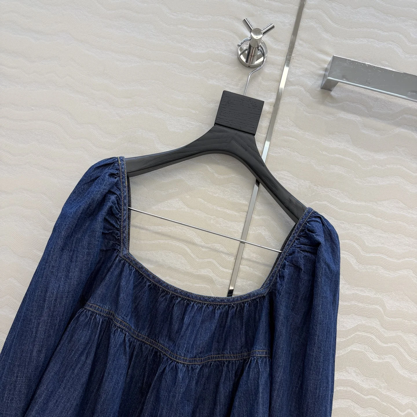 SAINT LAURENT Shirts Cotton Denim Blue S B40202609061258 - Image 2