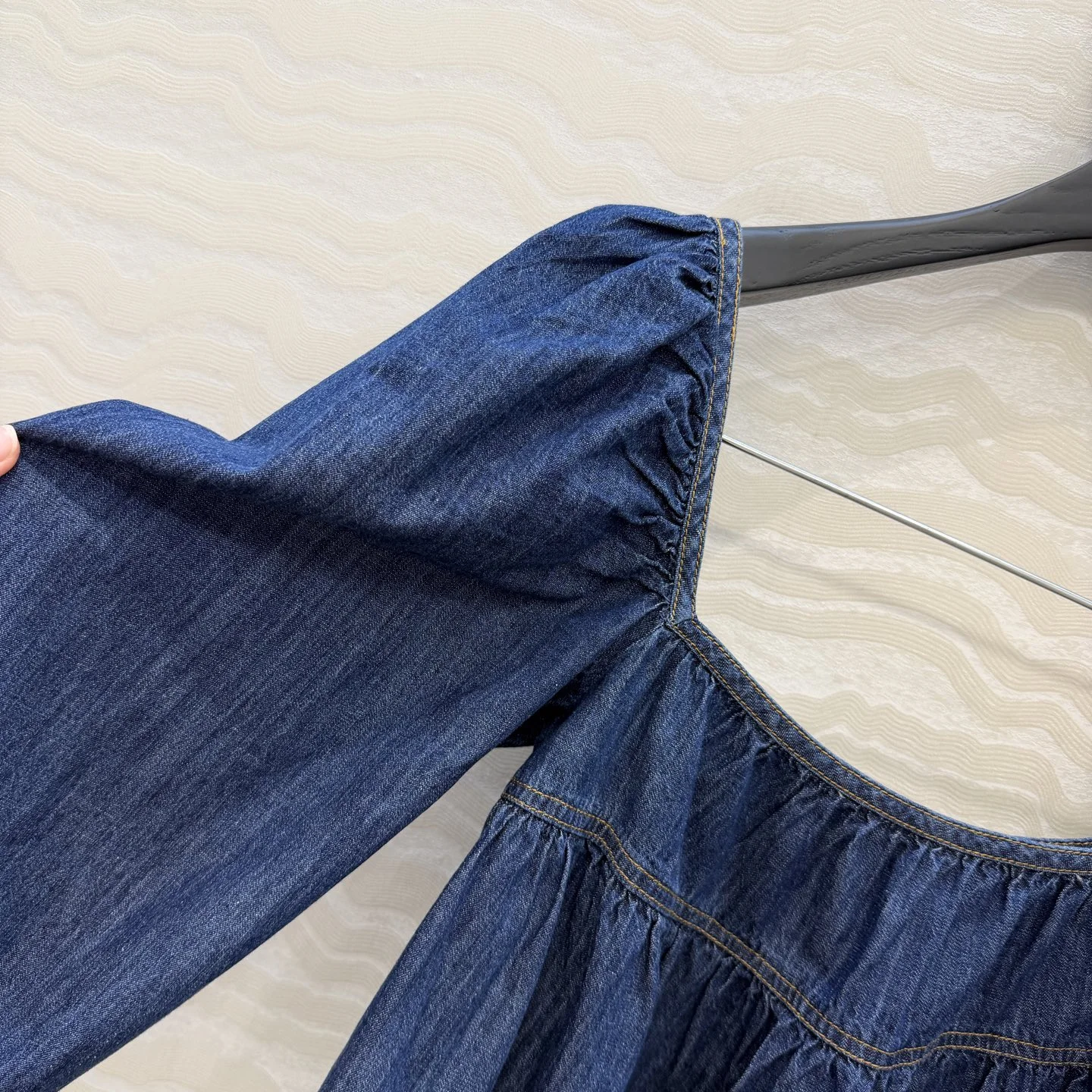 SAINT LAURENT Shirts Cotton Denim Blue S B40202609061258 - Image 4