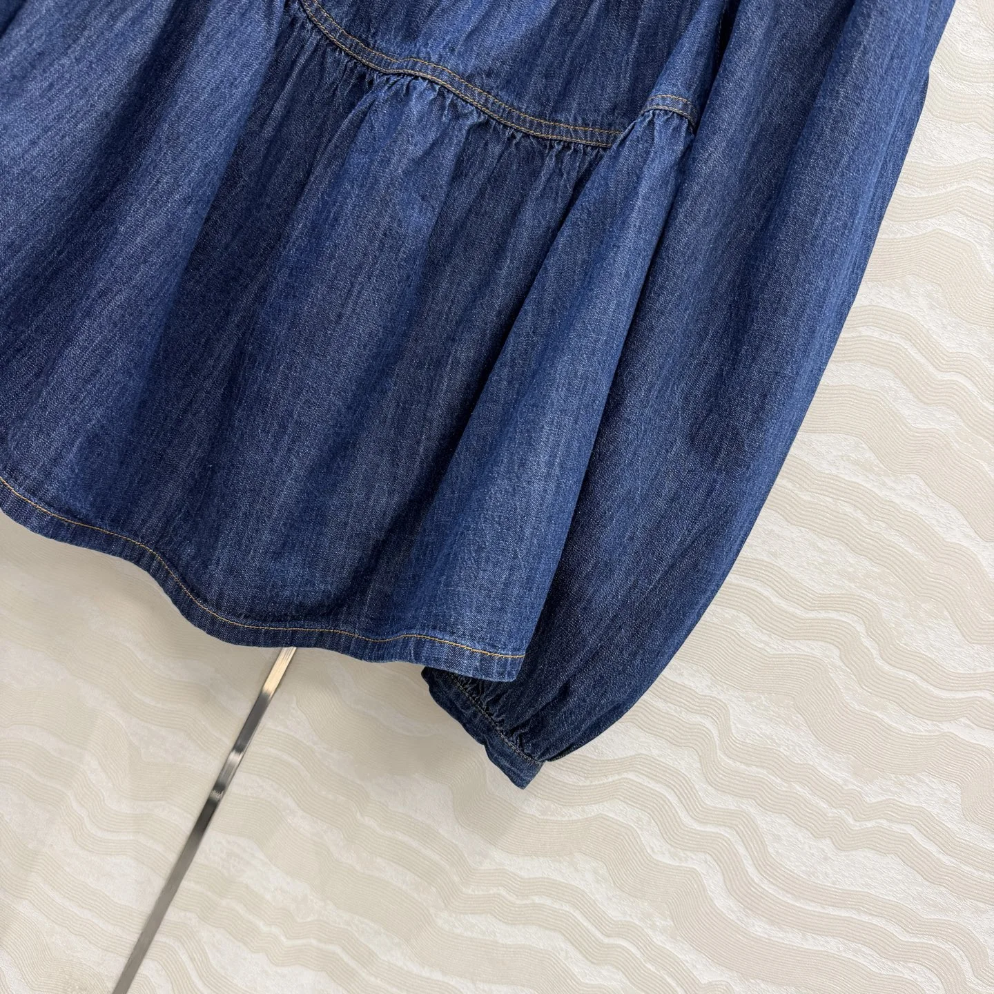 SAINT LAURENT Shirts Cotton Denim Blue S B40202609061258 - Image 5