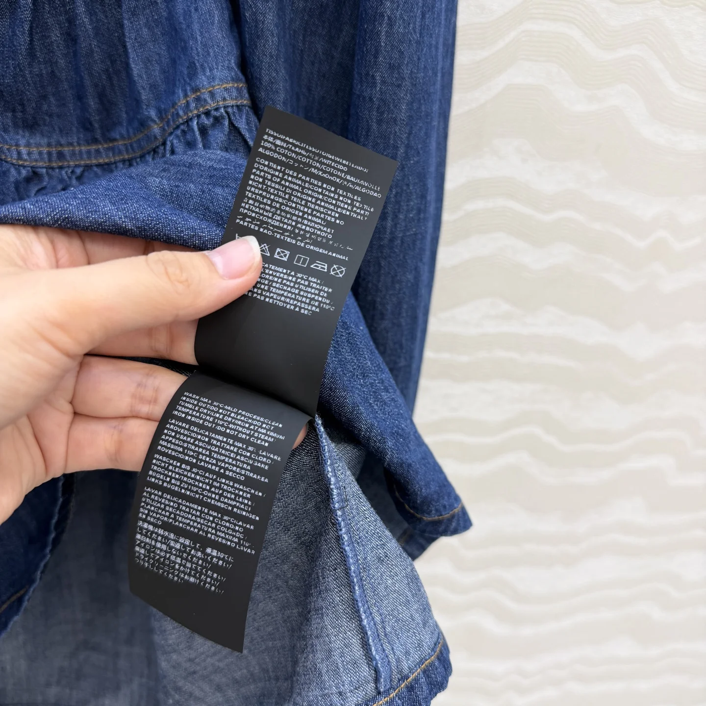 SAINT LAURENT Shirts Cotton Denim Blue S B40202609061258 - Image 8