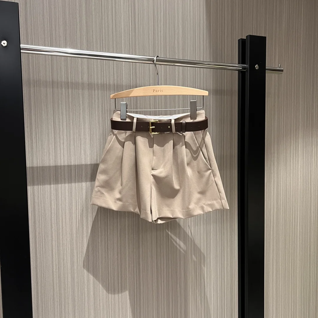 SAINT LAURENT Shorts Beige-Brown S-L B30202609062827
