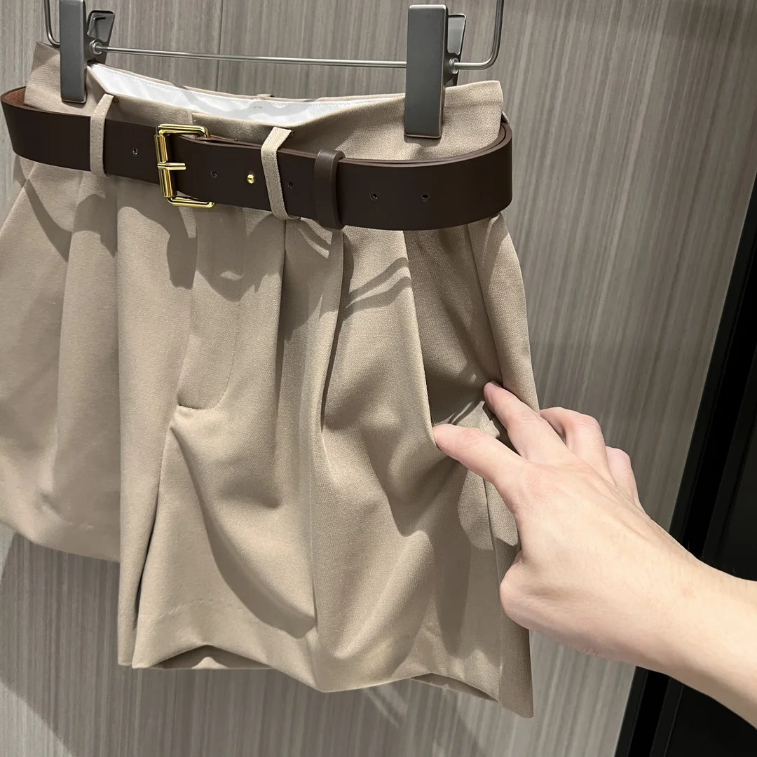SAINT LAURENT Shorts Beige-Brown S-L B30202609062827 - Image 3