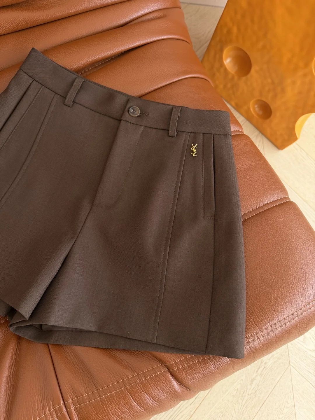 SAINT LAURENT Shorts Black-Brown-Grey S-L B05202609061731 - Image 6