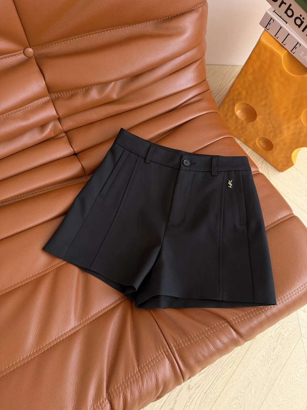 SAINT LAURENT Shorts Black-Brown-Grey S-L B05202609061731 - Image 7