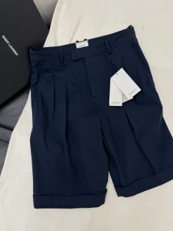 SAINT LAURENT Shorts Navy Blue S-L C25202609063624