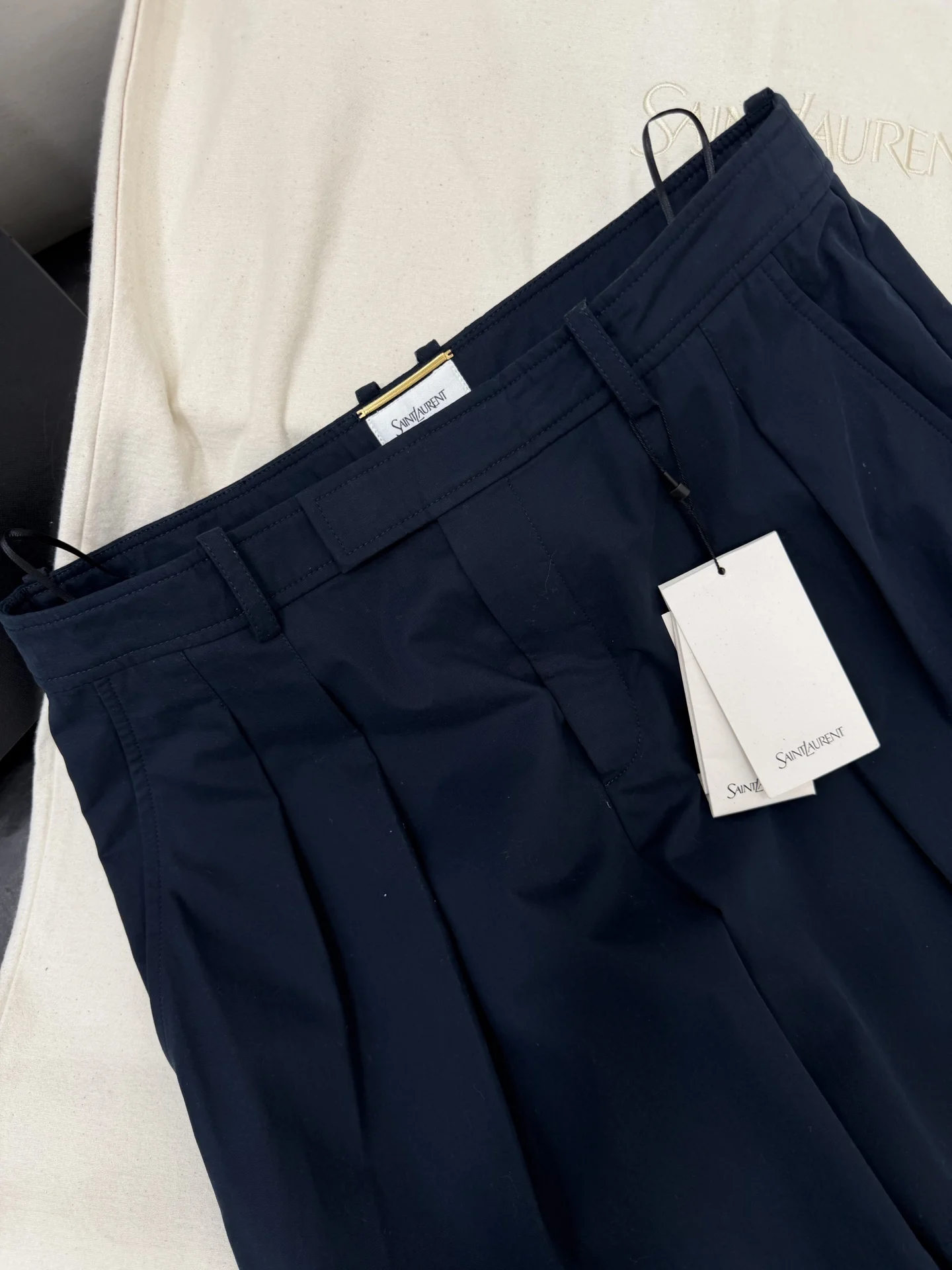 SAINT LAURENT Shorts Navy Blue S-L C25202609063624 - Image 3