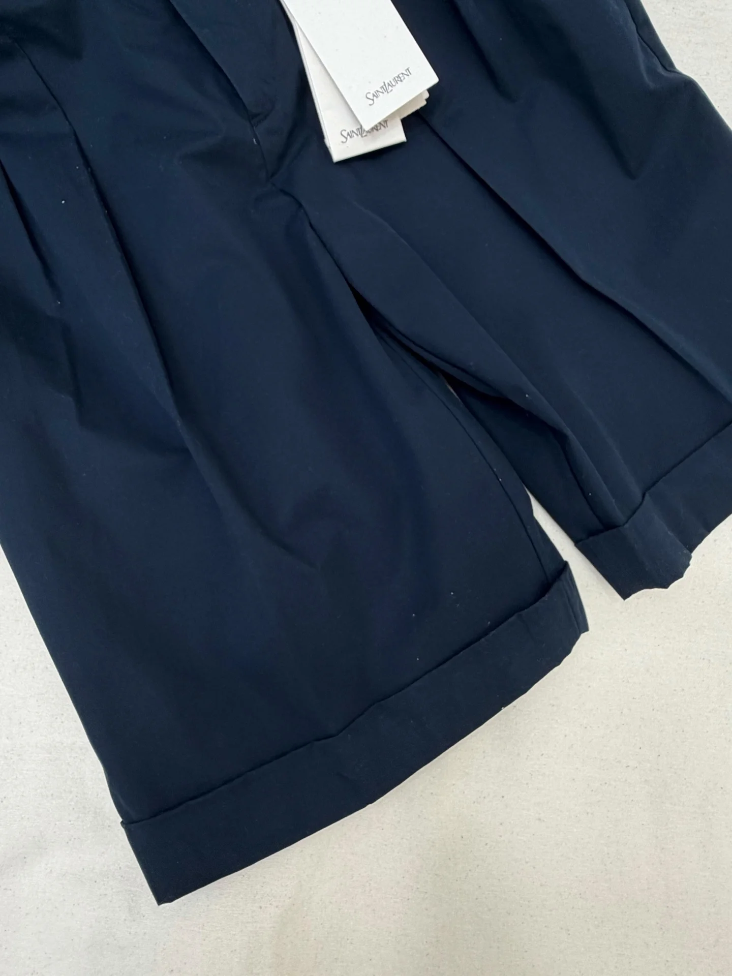SAINT LAURENT Shorts Navy Blue S-L C25202609063624 - Image 6