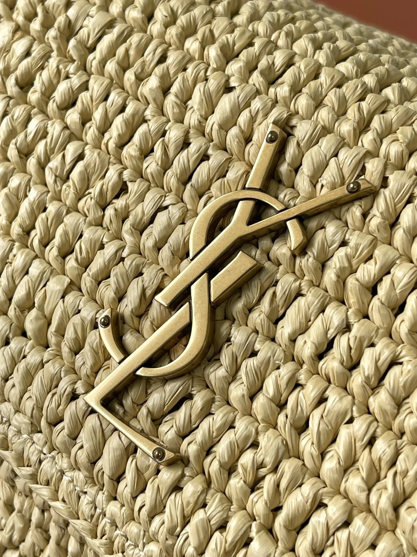 SAINT LAURENT Shoulder Bags Woven Leather Beige-Brown 22X16X12CM E80202609090439 - Image 5