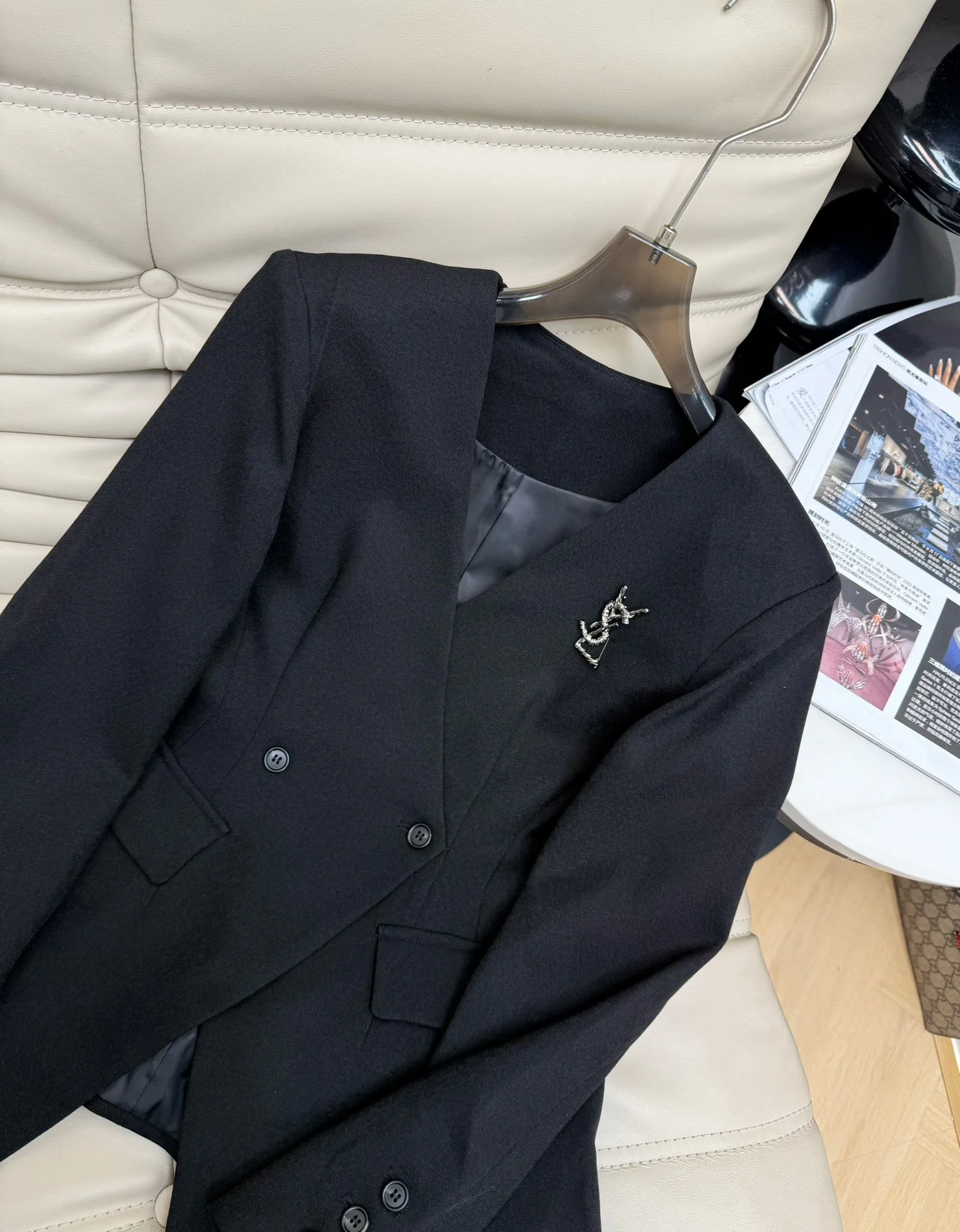 SAINT LAURENT Suits Black S-L D00202609060242 - Image 3