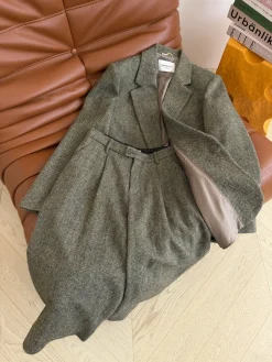 SAINT LAURENT Suits Green-Gray S-L G80202609060804