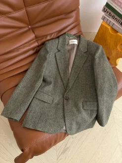 Alternative view of SAINT LAURENT Suits Green-Gray S-L G80202609060804