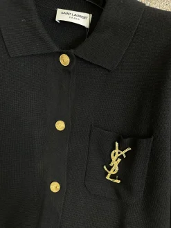Alternative view of SAINT LAURENT Sweaters Black-Gold S-M-L B55202609062773